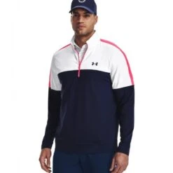 Under Armour Mens Storm Midlayer HZ Midnight Navy/White